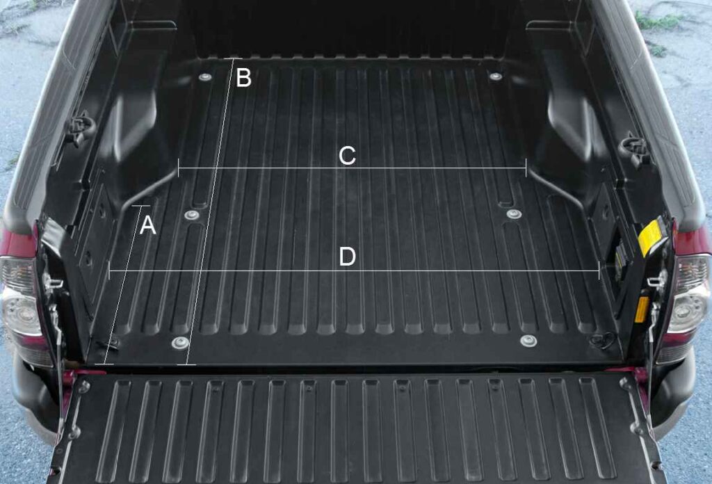 1st Gen Tacoma Bed Dimensions 2