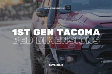 Cover Standard 1st Gen Tacoma Bed Dimensions