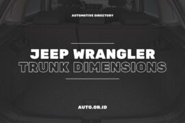 Jeep Wrangler Trunk Dimensions: Cargo Capacity Revealed