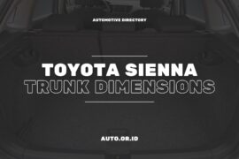 Toyota Sienna Trunk Dimensions: Space for All Your Needs