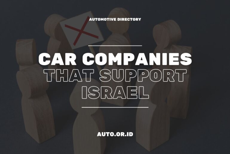 Cover Car Companies That Support Israel