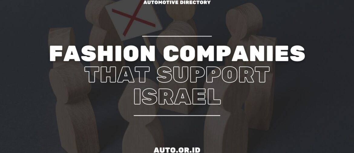 Cover Fashion Companies Support Israel
